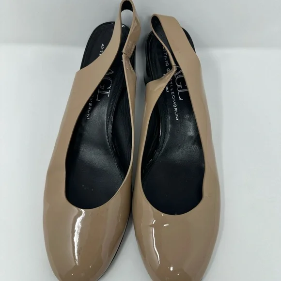 AGL Womens Size 40 Tan Patent Leather - Picture 7 of 9